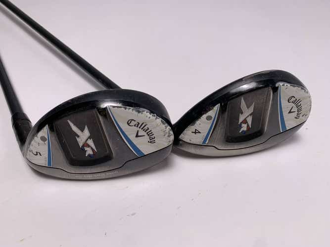 Callaway XR OS 4 & 5 Hybrid Set 24* 27* Bassara 50x5ct 50g Ladies Womens RH