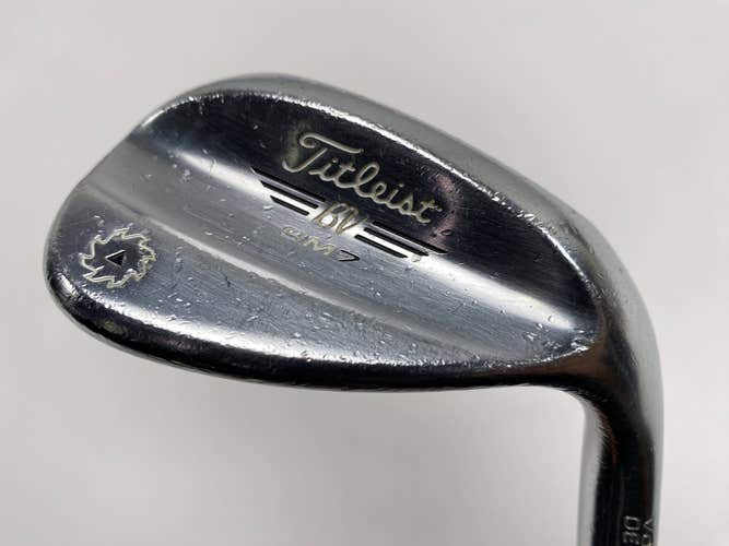 Titleist Vokey SM7 Tour Chrome 58* 12 D-Grind Wedge Steel Mens RH Midsize Grip