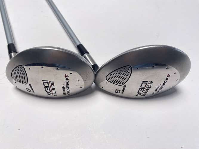 Adams Tight Lies Womens 2013 3 & 5 Fairway Wood Set 15* 18* Idea Womens RH