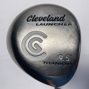 Cleveland Launcher Titanium Driver 9.5* Launcher Gold 65g Stiff Graphite Mens RH