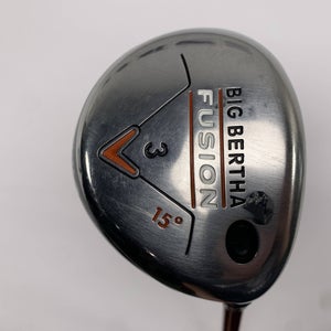 Callaway Big Bertha Fusion 3 Fairway Wood 15* Aldila NVS Orange 55g Senior RH