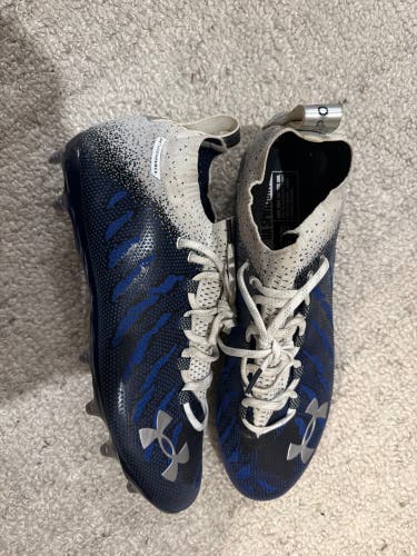 Blue Men's Size M 14.0 (W 15.0) Adult Under Armour Cleats (New)