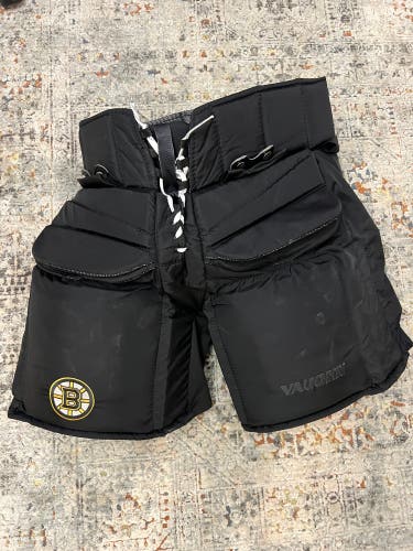 Bruins Pro Return Senior XL Vaughn Hockey Goalie Pants Pro Stock (Used)