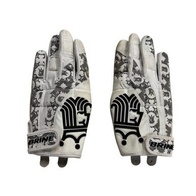 Used Brine CAMEO Lacrosse Gloves Womens White SM 11406-S000107995
