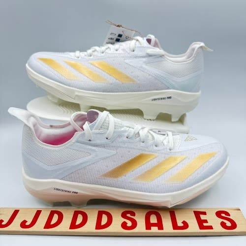 Adidas Adizero Electric+ TPU Baseball Cleats IF3265 White Metallic Gold Men 7.5

New Without Box