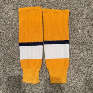 Yellow Youth 18” Knit Hockey Socks (Used)