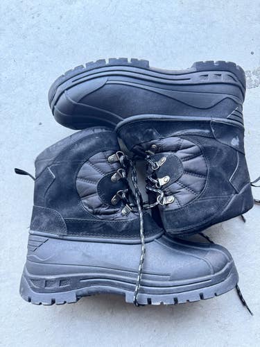 Black Men's Size M 9.0 (W 10.0) Adult Columbia Boots (New)