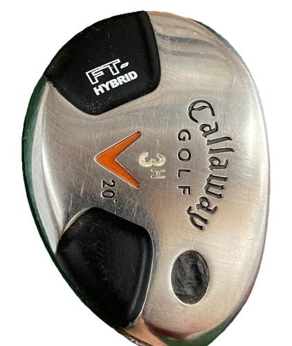 Callaway Fusion 3H FT 3 Hybrid 20* Neutral RH Men's Sensicore Stiff Graphite 40"