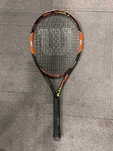 Used Wilson BURN 26S JR Junior Tennis Racquet Black 26" 11614-S000227508