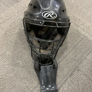 Used Rawlings CATCHERS HELMET Catchers Helmet w/Mask Black XS 11614-S000227476