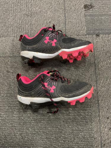 Used Under Armour SOFTBALL CLEATS BB/SB Cleats Pink Youth 13.0 11614-S000227462