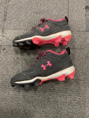 Used Under Armour SOFTBALL CLEATS BB/SB Cleats Pink Youth 13.0 11614-S000227461