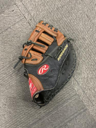 Used Rawlings RENEGADE R115FB BB/SB First Base RH Throw Black 11 1/2" 11614-S000227460