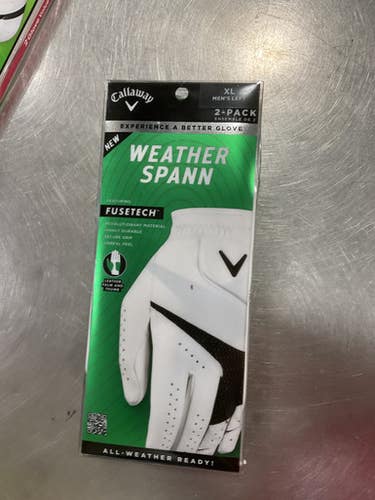 Used Callaway Mens Golf Glove White XL 11614-S000227427