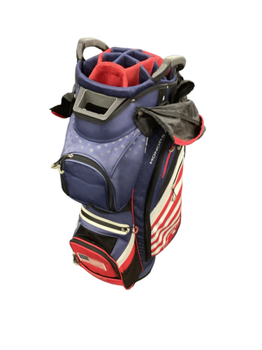 Used Maxfli HONORS+ Mens Stand Bag White/Red/Navy 11613-S000174151