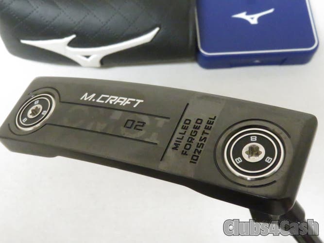 Mizuno OMOI 02 Putter Black ION  KBS Black 34" +Cover & Weight Kit