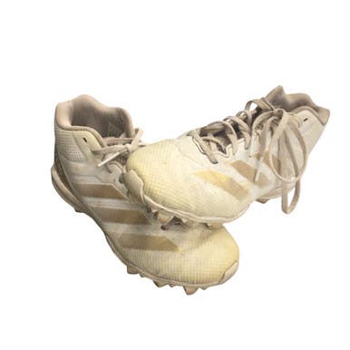 Used Adidas Jr FB Cleats Gold Junior 06 11760-S000085583