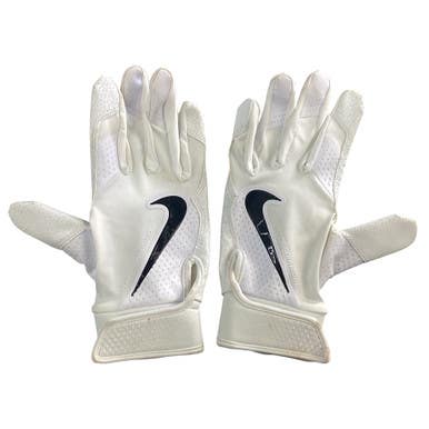 Used Nike BB/SB Batting Gloves White MD 11760-S000085568