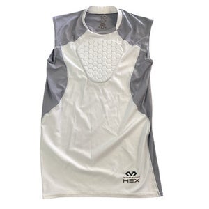 Used McDavid PADDED SHIRT Catchers Chest Protector White Junior 11760-S000085557