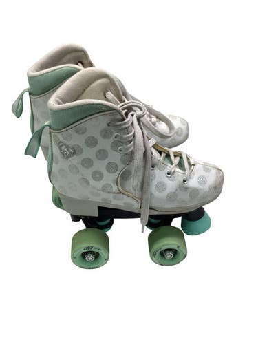 Used CIRCLE SOCIETY Junior Rec Fitness Skates White Adjustable 11347-S000261362
