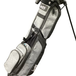 Used SUNDAY GOLF MINI STAND BAG Mens Stand Bag Grey 11347-S000261351