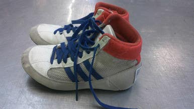 Used Adidas Wrestling Shoes White Junior 01 11339-S000197395