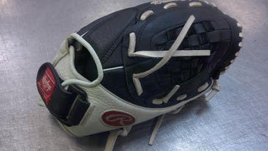 Used Rawlings SHUT OUT BB/SB Glove RH Throw Black 12" 11339-S000197372