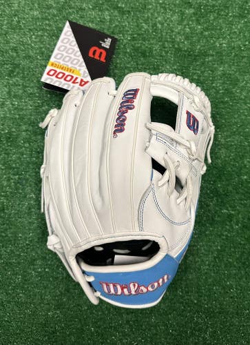 Wilson A1000 12" H12 Infield Fastpitch Softball Glove A10RF26H12 White Sky Blue
