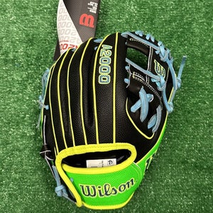 Wilson A2000 11.25" PF88 Pedroia Fit Infield Baseball Glove - Black Green