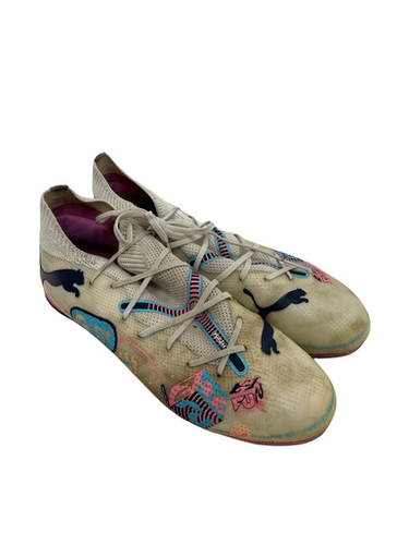 Used Puma FUTURE Soccer Cleats White Junior 05.5 11692-S000144933