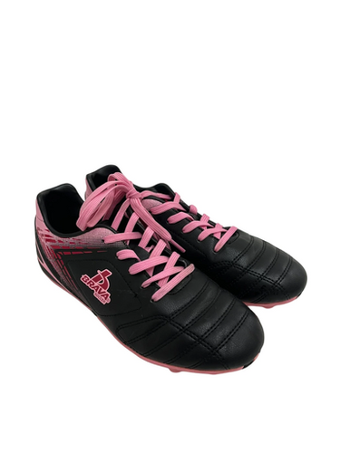 Used Brava GIRLS Soccer Cleats Black And Pink Junior 05 11692-S000144937