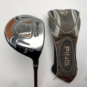 Ping G10 5 Fairway Wood 18.5* TFC 129 F Soft Regular Senior Graphite Mens RH HC