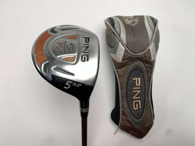 Ping G10 5 Fairway Wood 18.5* TFC 129 F Soft Regular Senior Graphite Mens RH HC