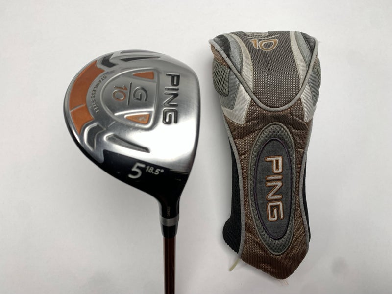 Ping G10 5 Fairway Wood 18.5* TFC 129 F Soft Regular Senior Graphite Mens RH HC