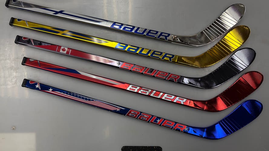 FULL SET Bauer International Mystery Mini Left Hand Hockey Sticks **New**