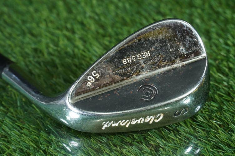 CLEVELAND TOUR ACTION REG. 588 56 SAND WEDGE "S" TRUE TEMPER STEEL RH ~ CHROME!