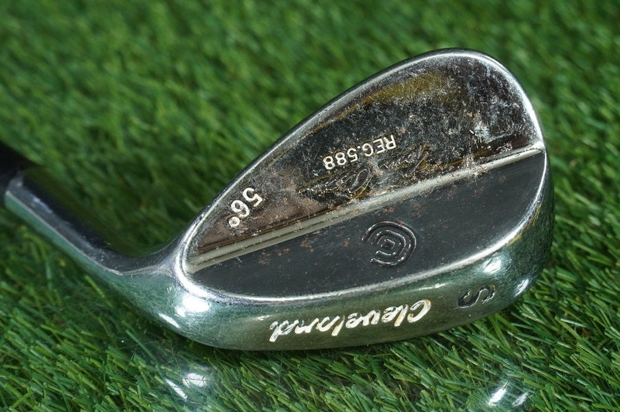CLEVELAND TOUR ACTION REG. 588 56 SAND WEDGE "S" TRUE TEMPER STEEL RH ~ CHROME!