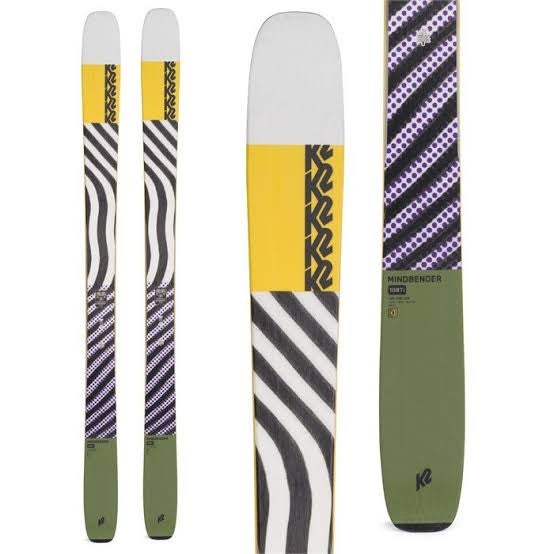 2022 Powder 179 cm K2 Mindbender 108 Ti Skis With Bindings and Poles (New)