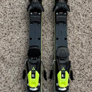 Unisex Fischer RC4 WC GS 135 cm Racing Skis With Bindings Max Din 10 (Used)