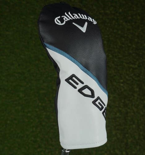 CALLAWAY EDGE FAIRWAY WOOD HEADCOVER BLACK / WHITE / BLUE CHANGEABLE #'S