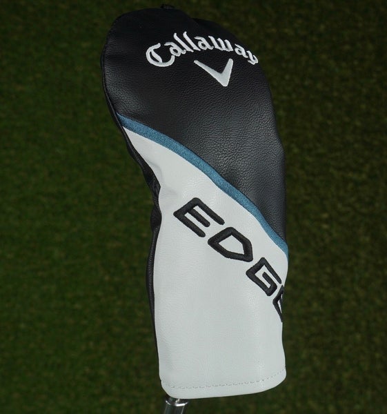 CALLAWAY EDGE FAIRWAY WOOD HEADCOVER BLACK / WHITE / BLUE CHANGEABLE #'S
