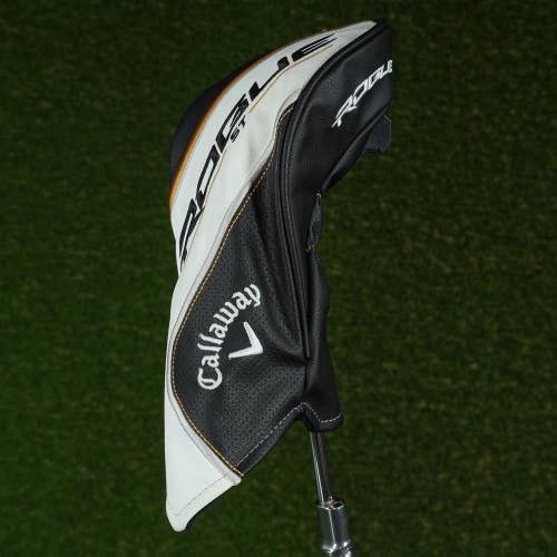 CALLAWAY ROGUE ST FAIRWAY WOOD HEADCOVER BLACK / WHITE / YELLOW CHNAGEABLE #'S