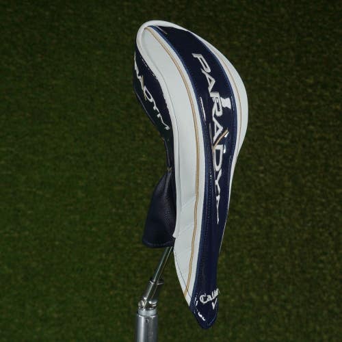 CALLAWAY PARADYM FAIRWAY WOOD HEADCOVER NAVY / WHITE CHANGEABLE #'S ~ LOOK!!