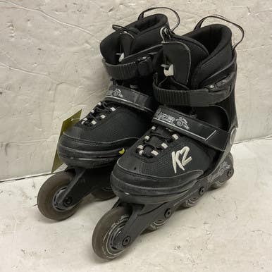 Used K2 RAIDER ADJ 1-5 Junior Rec Fitness Skates Black Adjustable 11855-S000196713