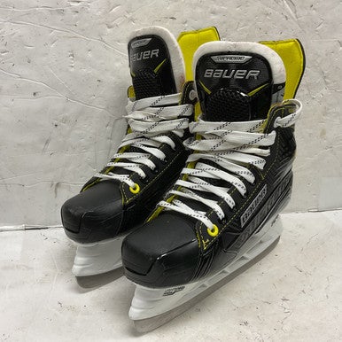 Used Bauer SUPREME S35 Junior Hockey Skate White/Black/Yellow Junior 04 11855-S000196710