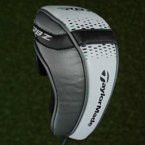 TAYLORMADE RBZ FAIRWAY WOOD HEADCOVER WHITE / GRAY / BLACK CHANGEABLE #'S
