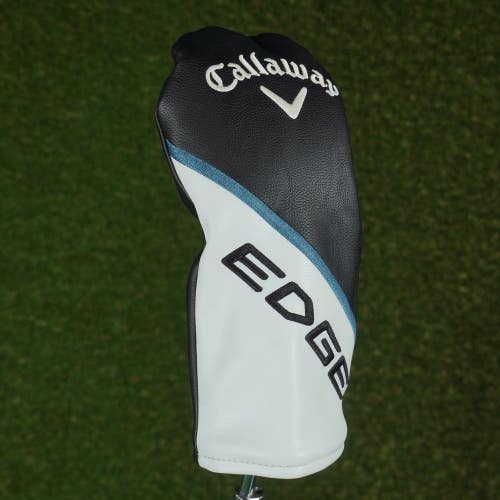 CALLAWAY EDGE FAIRWAY WOOD HEADCOVER BLACK / WHITE / BLUE CHANGEABLE #'S ~ LOOK!