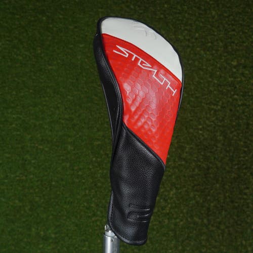 TAYLORMADE STEALTH 2 FAIRWAY WOOD HEADCOVER BLACK / RED / WHITE CHANGEABLE #'S