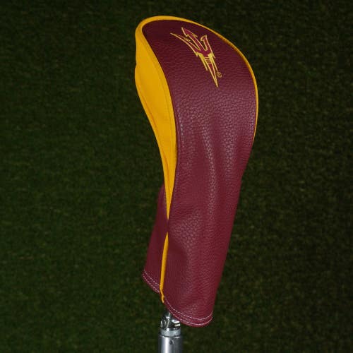 ASU SUN DEVILS FAIRWAY WOOD HEADCOVER ARIZONA STATE UNIVERSITY RED / YELLOW