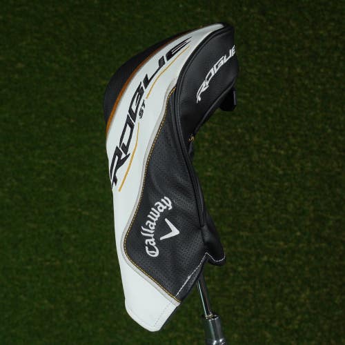 CALLAWAY ROGUE ST FAIRWAY WOOD HEADCOVER BLACK / WHITE / YELLOW CHANGEABLE #'S